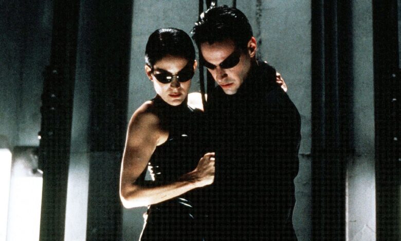 Neo and Trinity in The Matrix