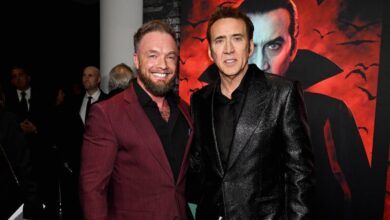 Chris Brewster and Nicolas Cage the Renfield premiere image