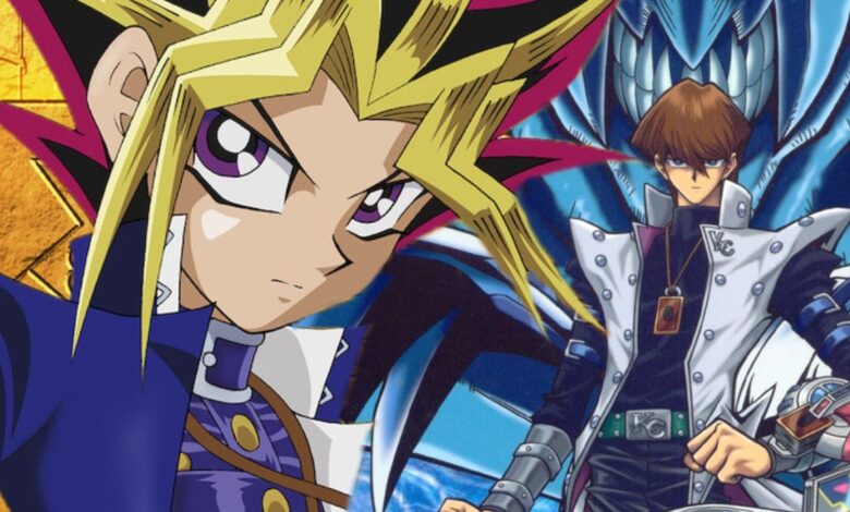Yu-Gi-Oh!'s Yugi and Kaiba.