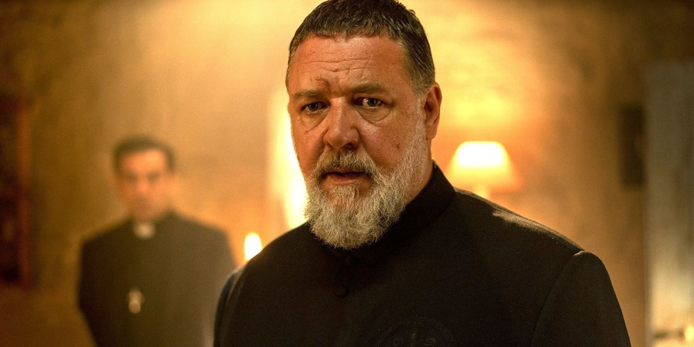Russell Crowe preocupado en El exorcista del Papa