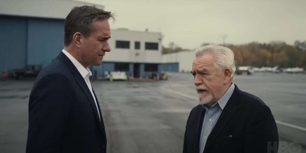 Tom and Logan in Succession season 4 episode 3