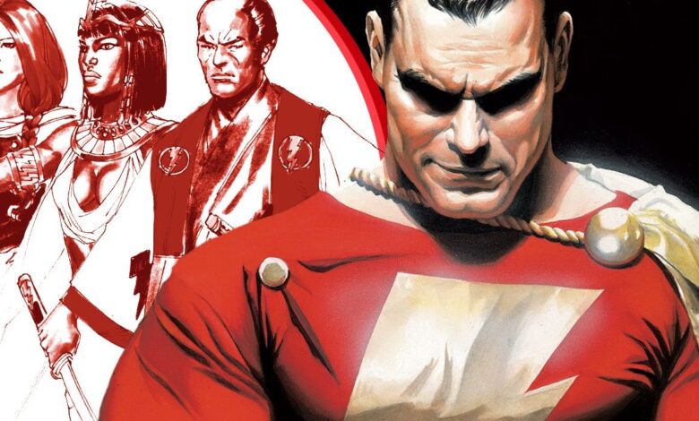 shazam with past versions of shazam billy batson