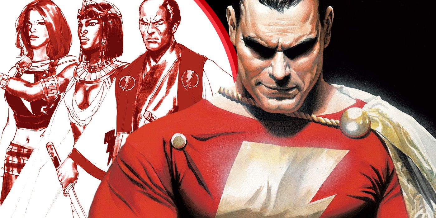 shazam with past versions of shazam billy batson