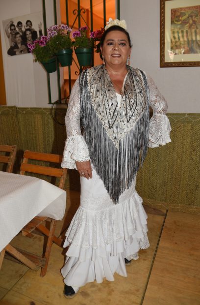 María del Monte en la Feria de Abril de Sevilla. / Gtres