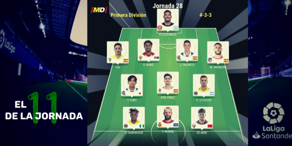El once ideal de la 28ª jornada