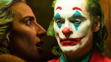 Lady Gaga as Harley Quinn and Joaquin Phoenix as the Joker