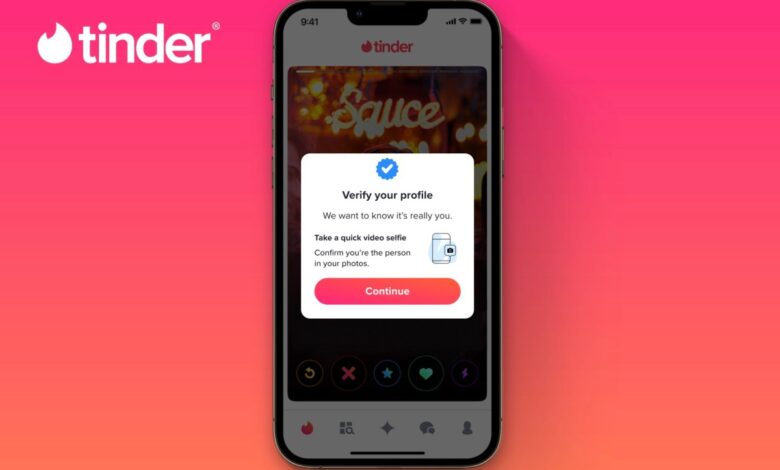 El proceso de verificación de Tinder ahora usará IA y video selfies