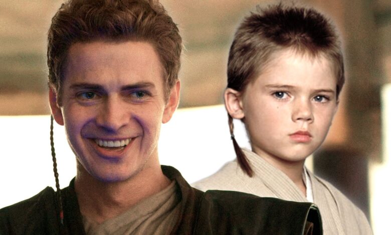 Anakin Skywalker in Obi-Wan Kenobi and The Phantom Menace.