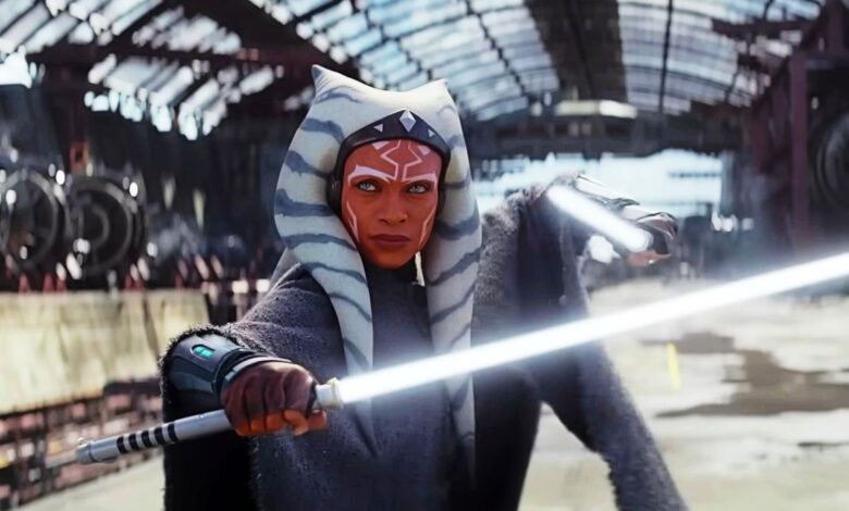 Ahsoka dual wielding lightsabers