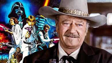John wayne the shootist Star wars a new hope