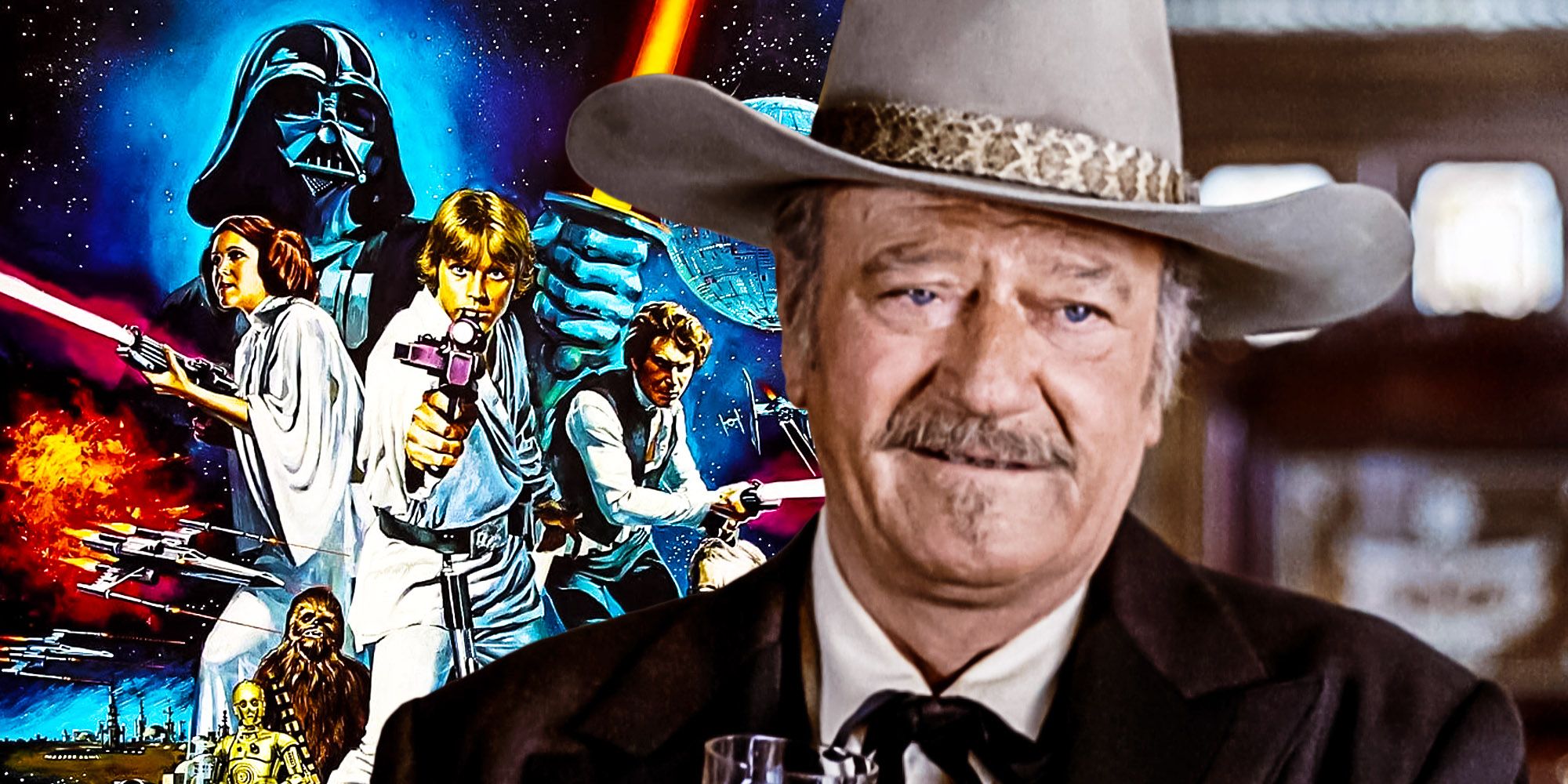 John wayne the shootist Star wars a new hope