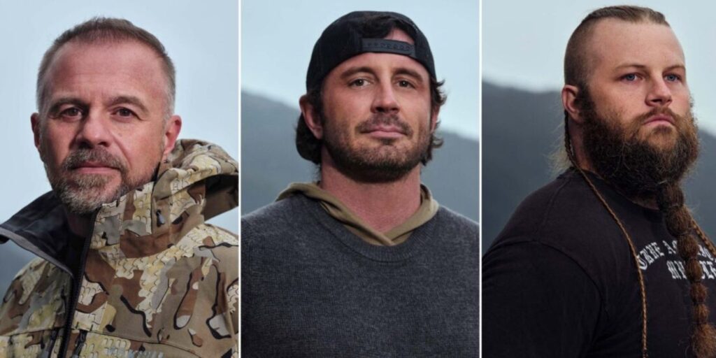 Outlast Season 1's Team Charlie three side by side images