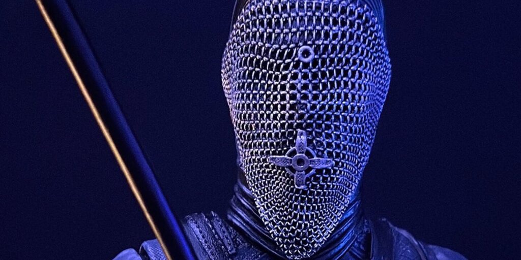 Fan sculpture of Beatrice from Warrior Nun