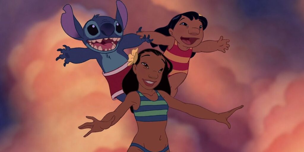 Nani Surfing with Lilo and Stitch