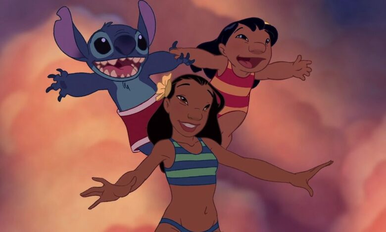 Nani Surfing with Lilo and Stitch