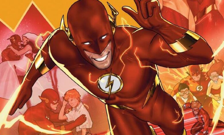 Flash Wally West Running Forward