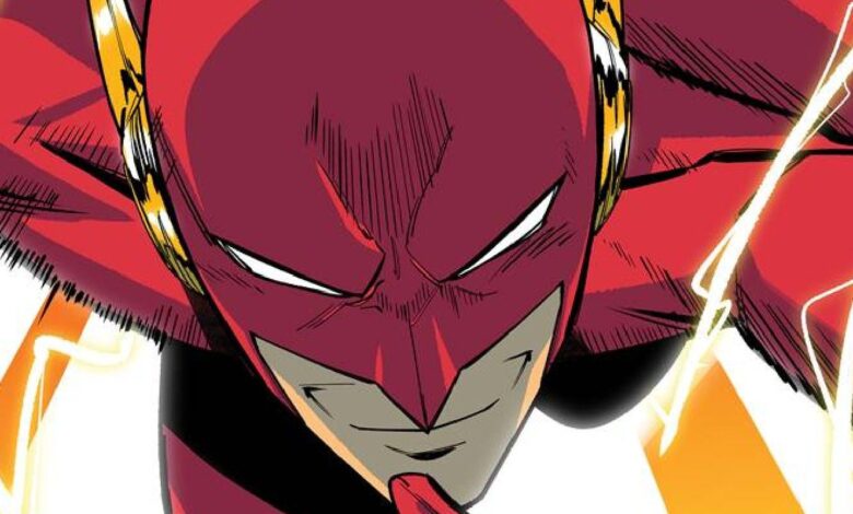 The Flash Running Towards the Viewer
