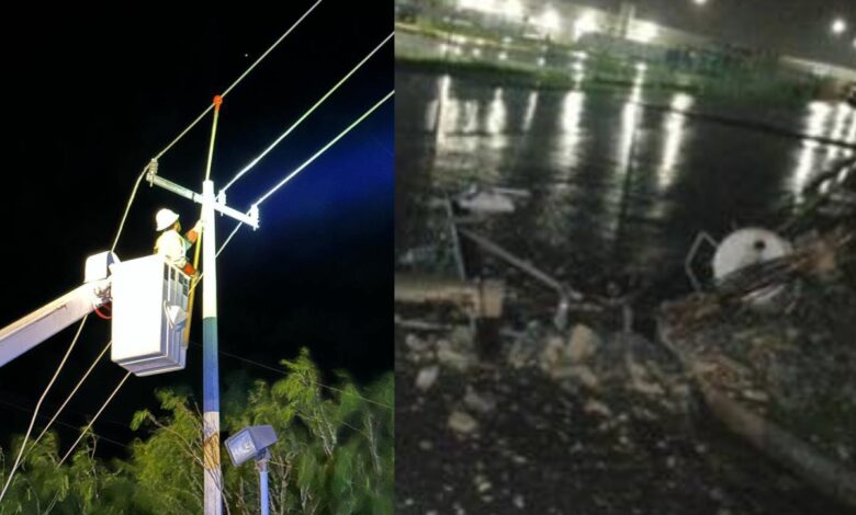 Fotos | Fuertes lluvias azotan a Nuevo León y Tamaulipas; dejan sin luz a varios ciudadanos