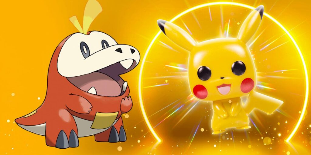 Image of Fuecoco and the Pokémon Center exclusive Pikachu Funk Pop