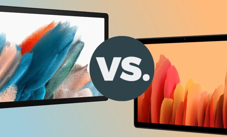 Samsung Galaxy Tab A8 and Galaxy Tab A7