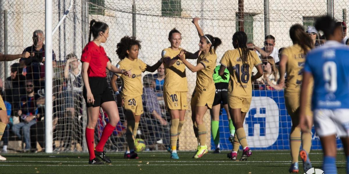 Graham marca el gol 100 del Barça en la Liga, pleno de 24 victorias y 'match ball' a la vista