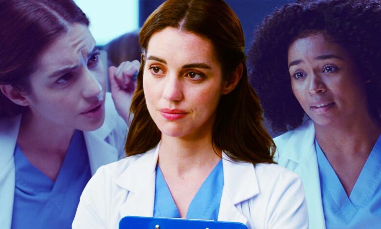 Adelaide Kane as Jules and Alexis Floyd as Simone in Grey's Anatomy S19