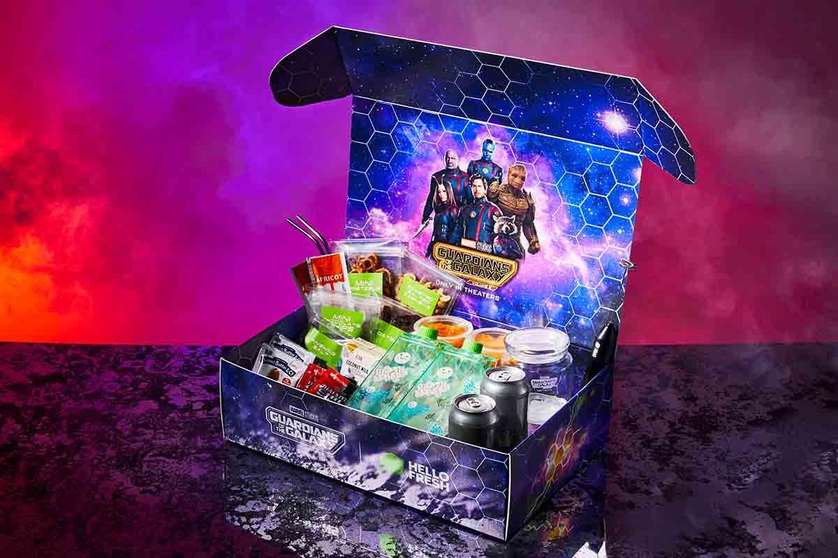 HelloFresh se asocia con Marvel Studios para Guardians of the Galaxy Vol.  Kit de 3 refrigerios inspirados