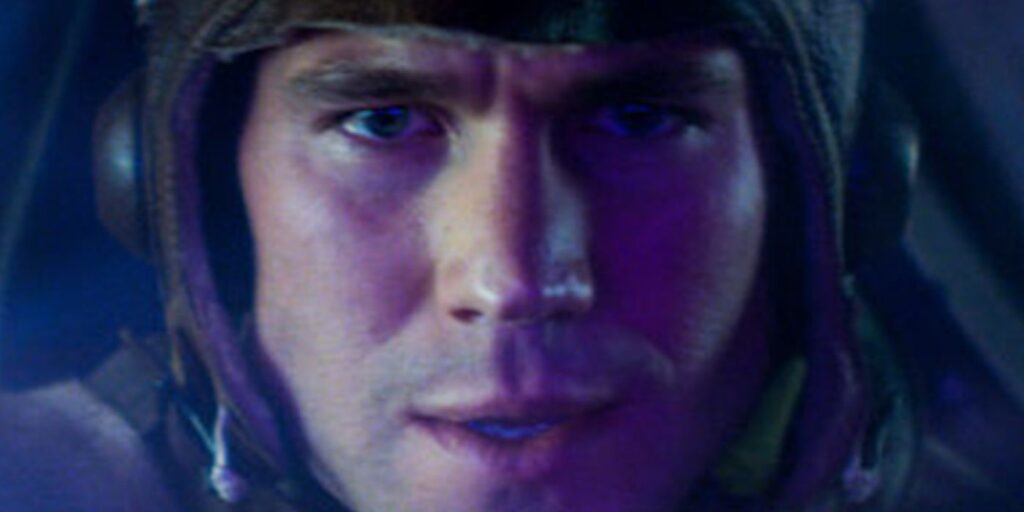 Amazing Stories: lieutenant Cole flying his fighter plane in "The Rift".