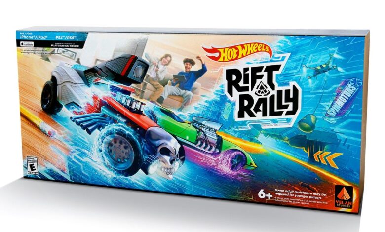 Hot Wheels Rift Rally product box.