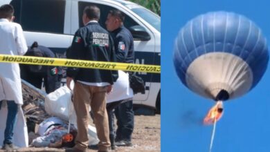 Identifican a la familia que viajaba en el globo aerostático incendiado en Teotihuacán