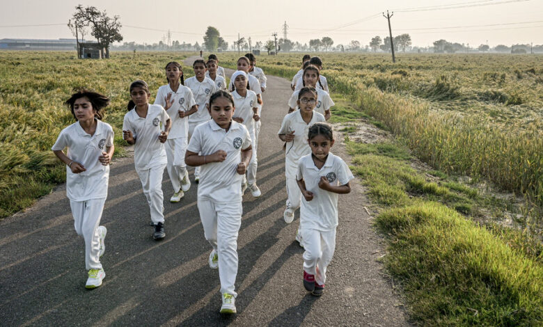 In an Indian Village, Cultivating Girls’ Big-League Dreams