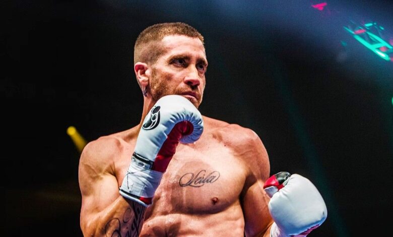 Jake Gyllenhaal boxing in Southpaw