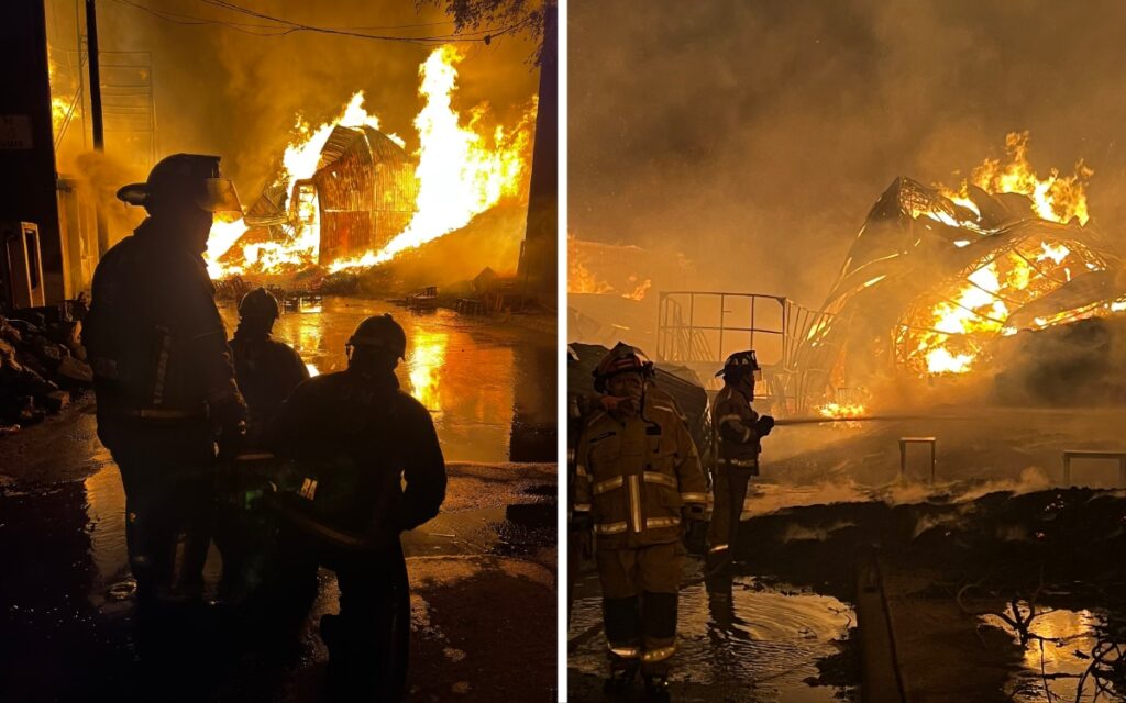 Inician investigación por incendio en Central de Abastos