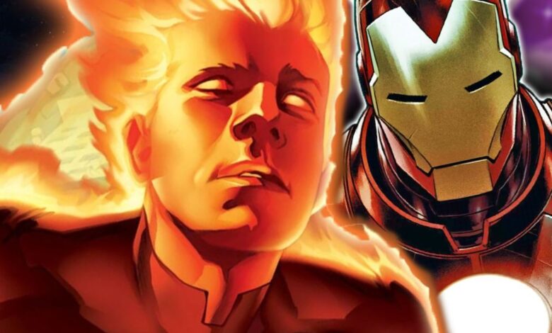 Iron Man and the Human Torch.