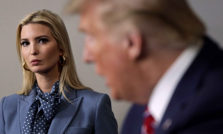 Ivanka Trump reacciona a la acusación contra su padre, Donald Trump