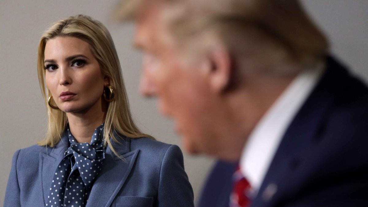 Ivanka Trump reacciona a la acusación contra su padre, Donald Trump