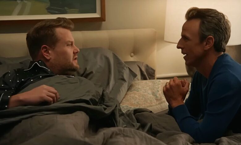 The Late Late Show With James Corden with Seth Meyers cameo in Final Episode