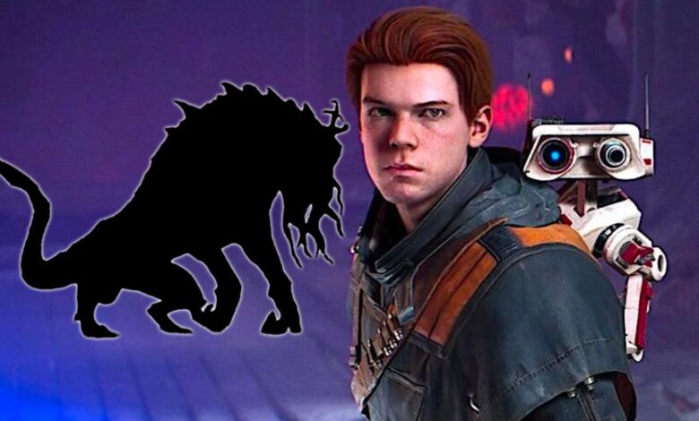 Image of Cal Kestis Next To A Nameless In Jedi: Survivor