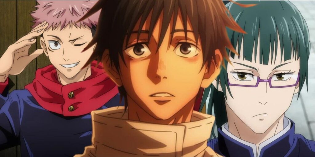 Yuji Yuta and Maki from Jujutsu Kaisen