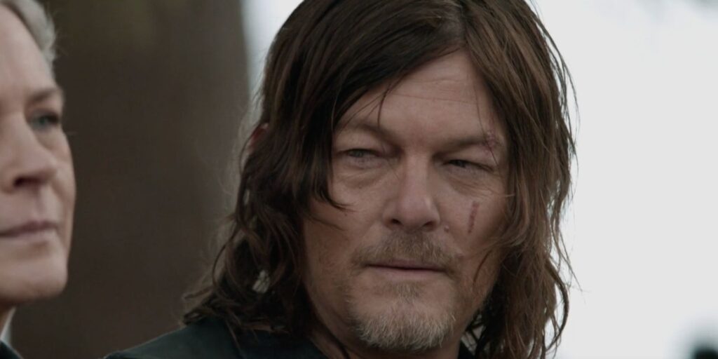 Daryl Dixon talking with Carol from The Walking Dead Season 11 Episode 24