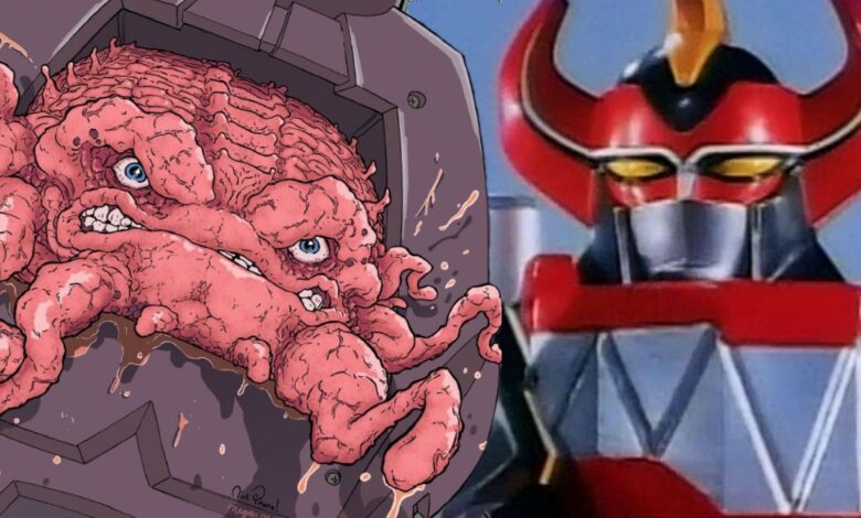 Kang from TMNT and the Megazord from MMPR face-off