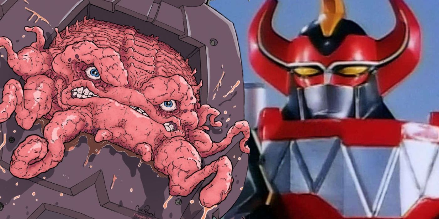 Kang from TMNT and the Megazord from MMPR face-off