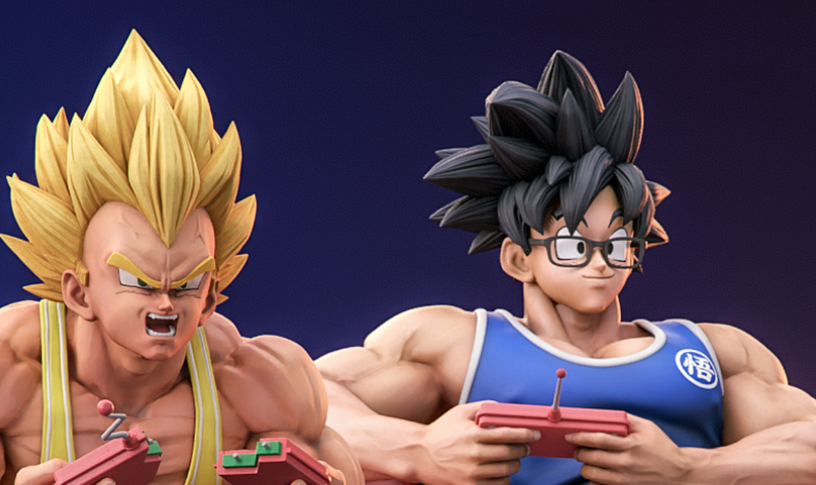 La estatua de Dragon Ball convierte a Goku y Vegeta en jugadores sexys