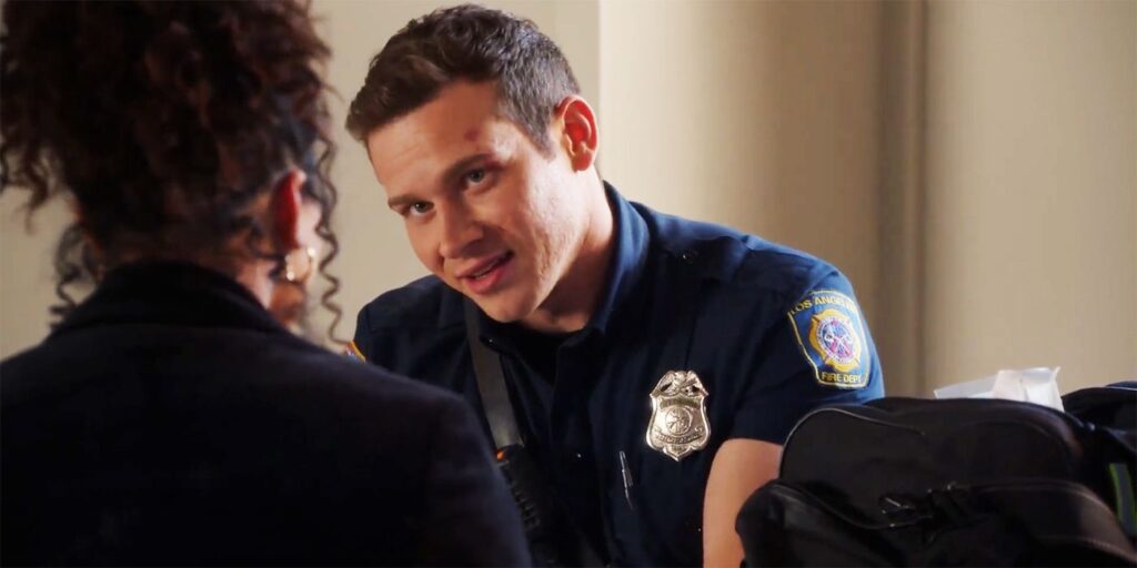 Oliver Stark as Buck in 911 season 6