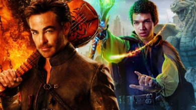 Simon and Edgin in their character posters for Dungeons & Dragons: Honor Among Thieves