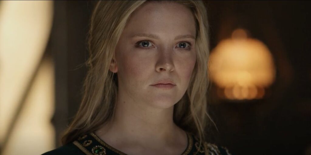 Galdariel is suspicious in The Lord of the Rings: The Rings of Power Season 1 Episode 8