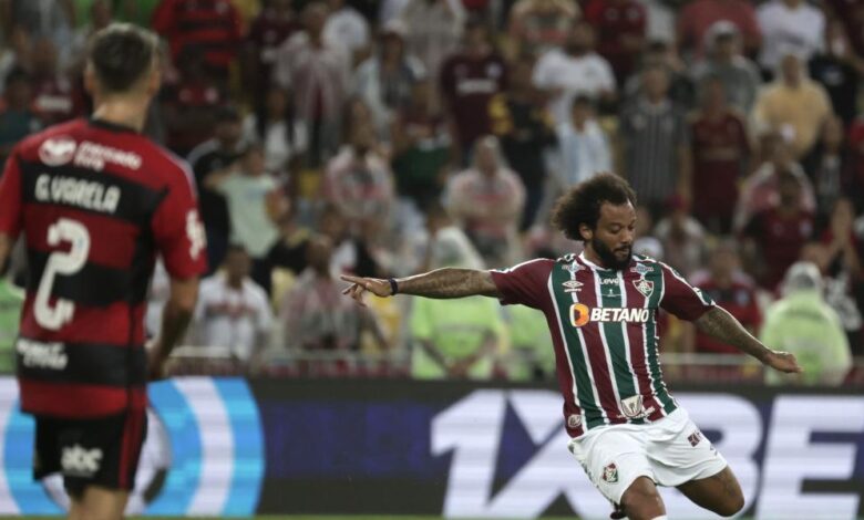 La obra de arte 'a lo Messi' de Marcelo en Maracaná