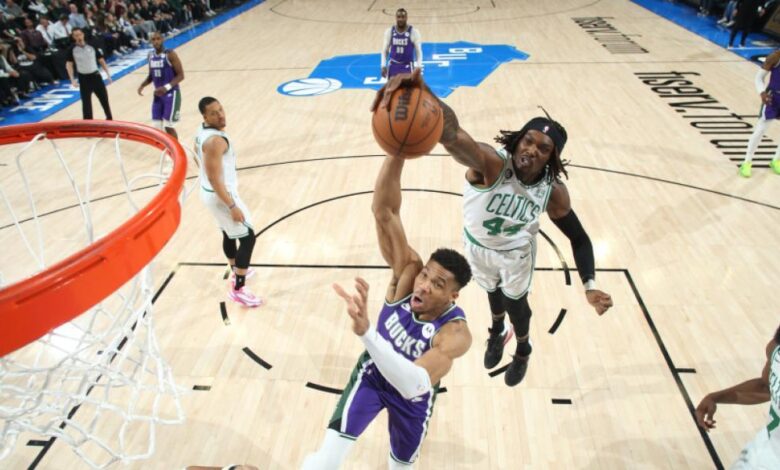 La paliza no fue lo único que se llevó Giannis: Williams lo cazó en las alturas