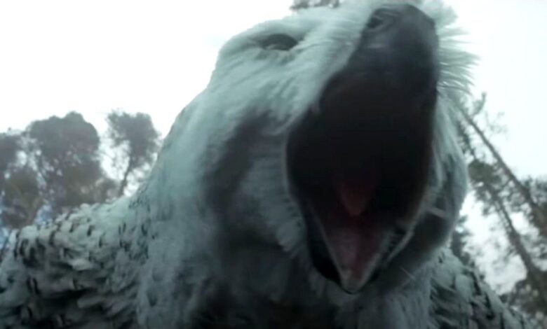 Owlbear roaring in Dungeons & Dragons Honor Among Thieves