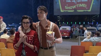 Marisa Davila and Jason Schmidt in Grease Rise of the Pink Ladies